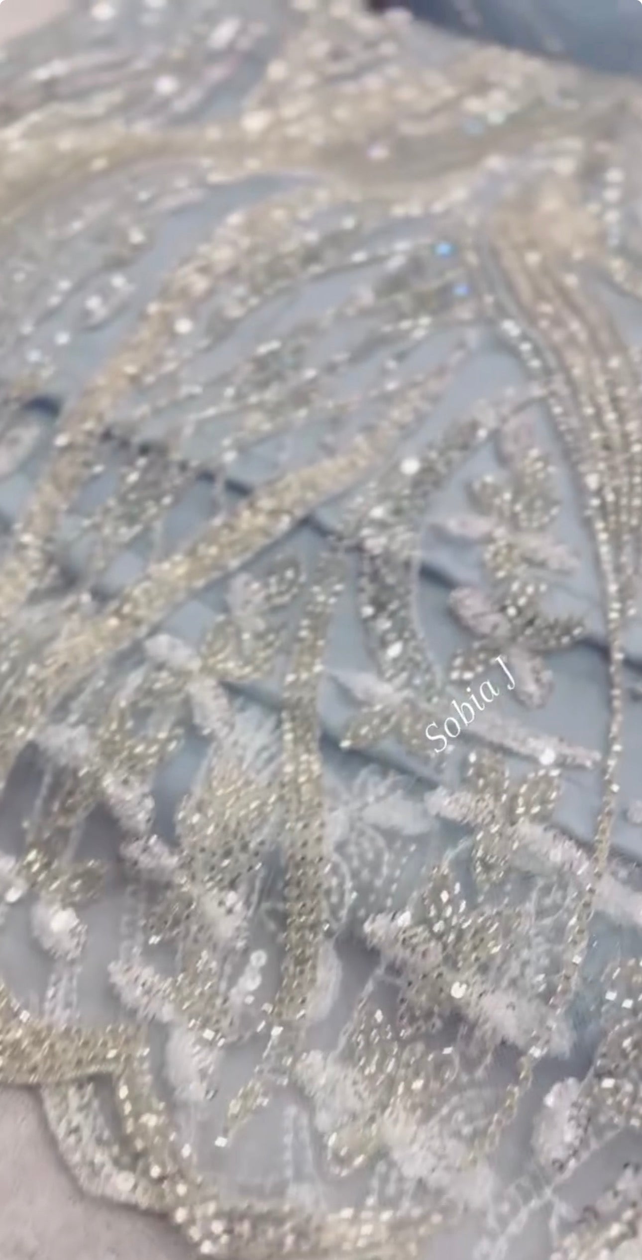 3 Piece Net Silk | LM Ameela - Enchanted Blue