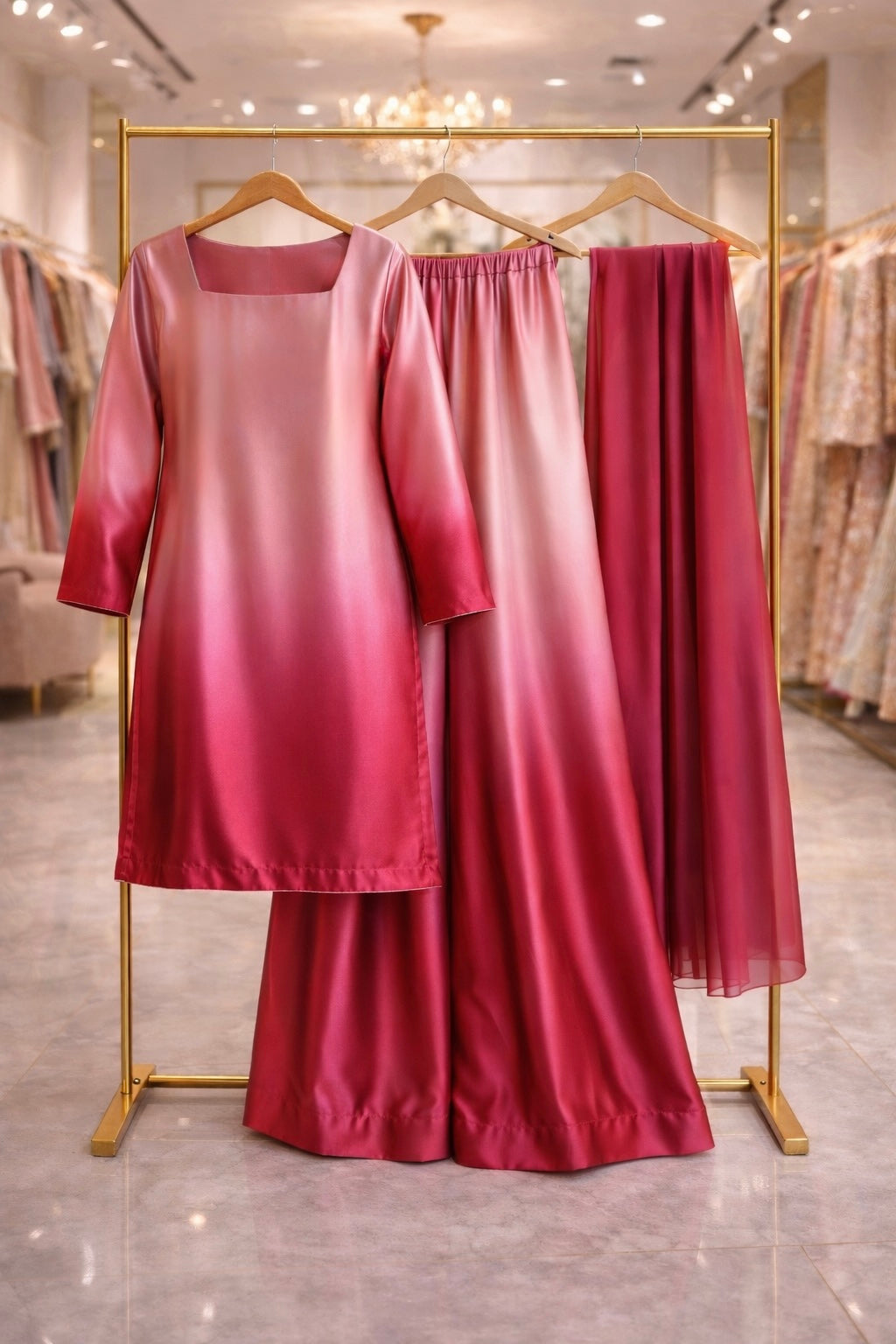 3 Piece Silk | Princess Collection - Rosemina