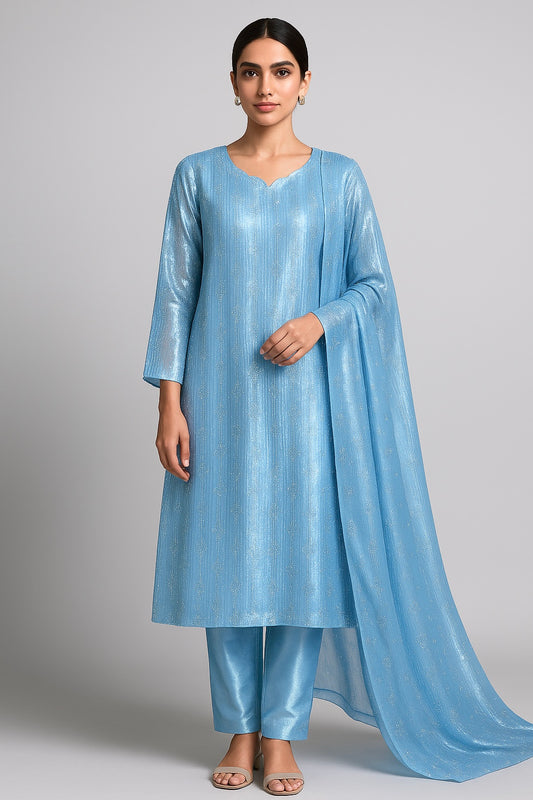 3 Piece Silk Tissue | LM Ice Blue
